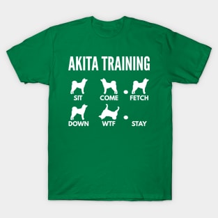 Akita Inu Training Akita Inu Dog Tricks T-Shirt